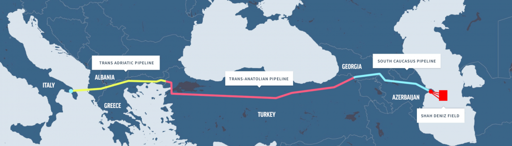 Map of Southern Gas Corridor